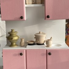 Кухонный гарнитур для кукол Барби и других 26-30 см Кухонный гарнитур для кукол Барби и других 26-30 см