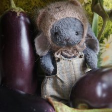 Сказочка про синего зайчонка. Авторская игрушка. Часть 2