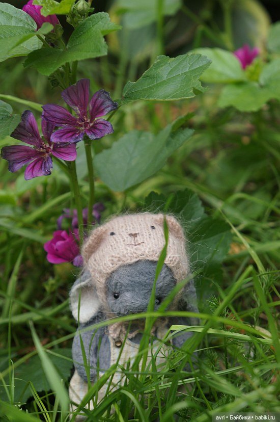 Сказочка про синего зайчонка. Авторская игрушка. Часть 4