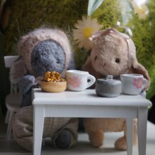 Сказочка про синего зайчонка. Авторская игрушка. Часть 6