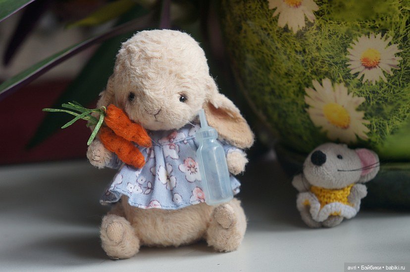 Сказочка про синего зайчонка. Авторская игрушка. Часть 7