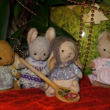 Сказочка про синего зайчонка. Авторская игрушка. Часть 7