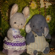 Сказочка про синего зайчонка. Авторская игрушка. Часть 10