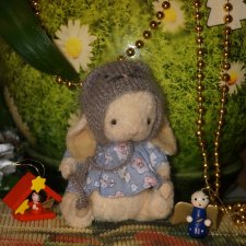 Сказочка про синего зайчонка. Авторская игрушка. Часть 11