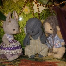 Сказочка про синего зайчонка. Авторская игрушка. Часть 12