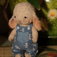 История маленькой Стеши. Часть 18. Стеша и синий  комбинезон/ Авторская игрушка