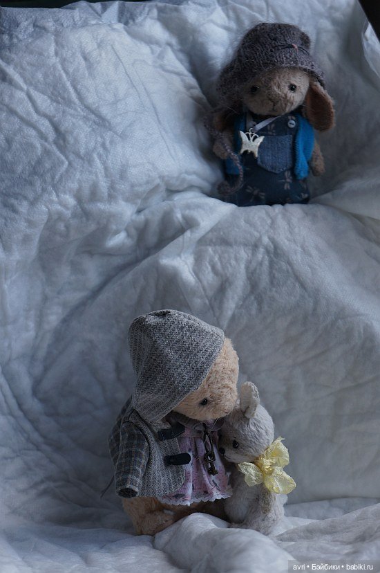 История маленькой Стеши. Часть 24. В лес за подснежниками для мамы/ Авторская игрушка (фото 9)