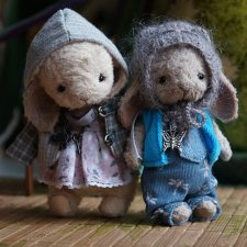 История маленькой Стеши. Часть 24.  В лес за подснежниками для мамы/ Авторская игрушка