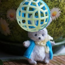 История маленькой Стеши. Часть 31. Космическая активность Мити  / Авторская игрушка