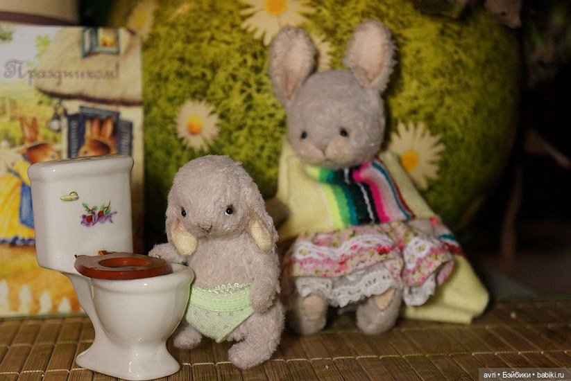 Вики быстро превращается в домашнего зайца / Авторские игрушки (фото 4)