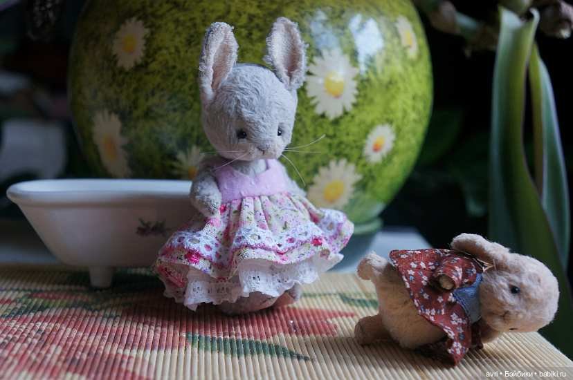 Время купания или Всему тебя надо учить.../ Авторская игрушка (фото 3)