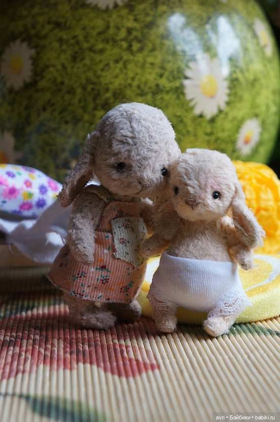 Время купания или Всему тебя надо учить.../ Авторская игрушка