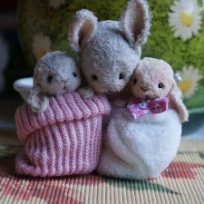 Время купания или Всему тебя надо учить.../ Авторская игрушка