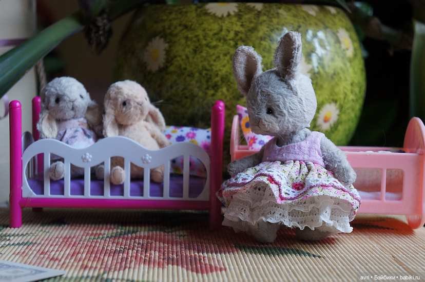 Проказы зайчат или Баталии тихого часа / Авторская игрушка (фото 5)