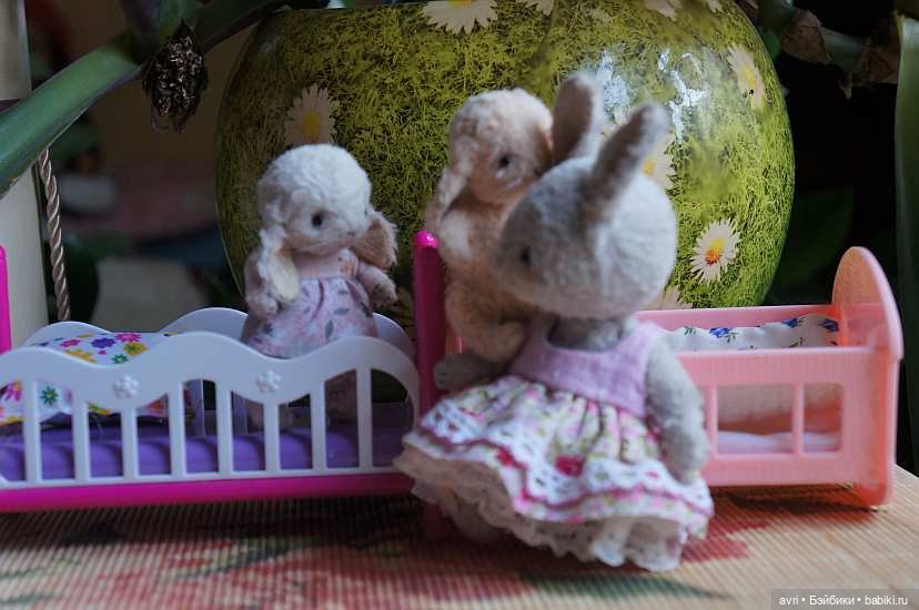 Проказы зайчат или Баталии тихого часа / Авторская игрушка (фото 6)