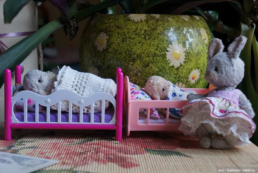 Проказы зайчат или Баталии тихого часа / Авторская игрушка (фото 3)