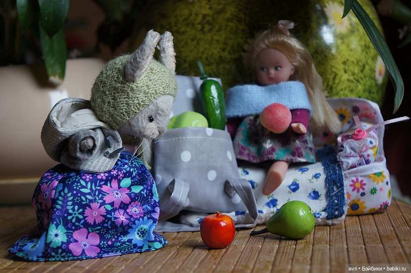 Фаня навещает Дюймовочку — Куклы (фото 7)