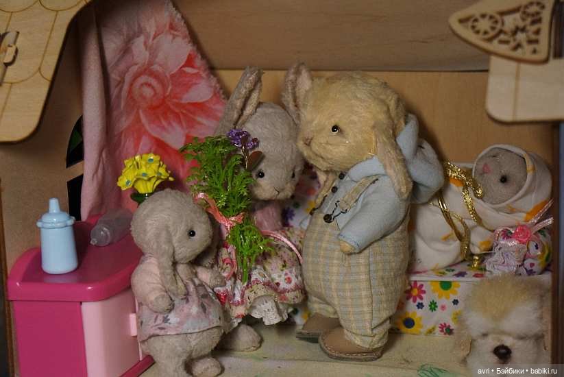 В счастливой семье даже морковь слаще! / Авторская игрушка (фото 8)