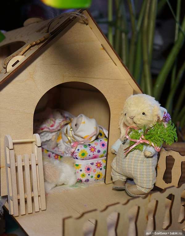 В счастливой семье даже морковь слаще! / Авторская игрушка (фото 7)