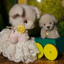 Ангел, везущий тележку / Авторская игрушка