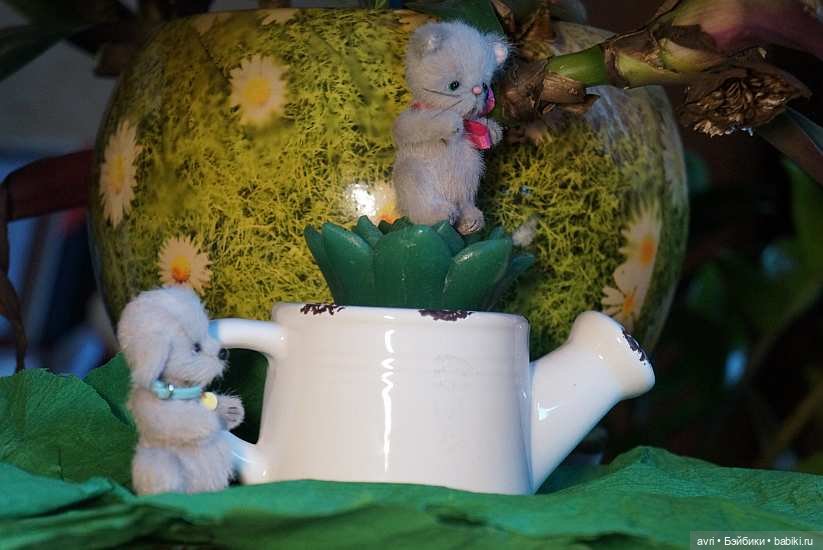 Приятелями были котенок и щенок. Часть 1. / Авторская игрушка (фото 10)