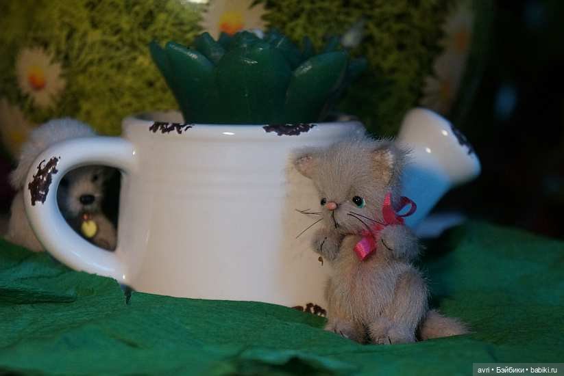 Приятелями были котенок и щенок. Часть 1. / Авторская игрушка (фото 8)