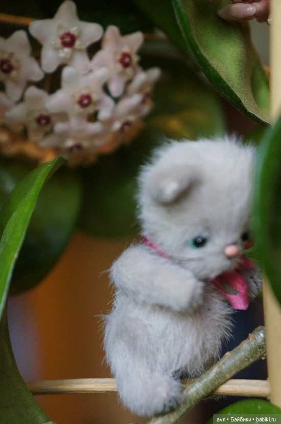 Приятелями были котенок и щенок. Часть 1. / Авторская игрушка