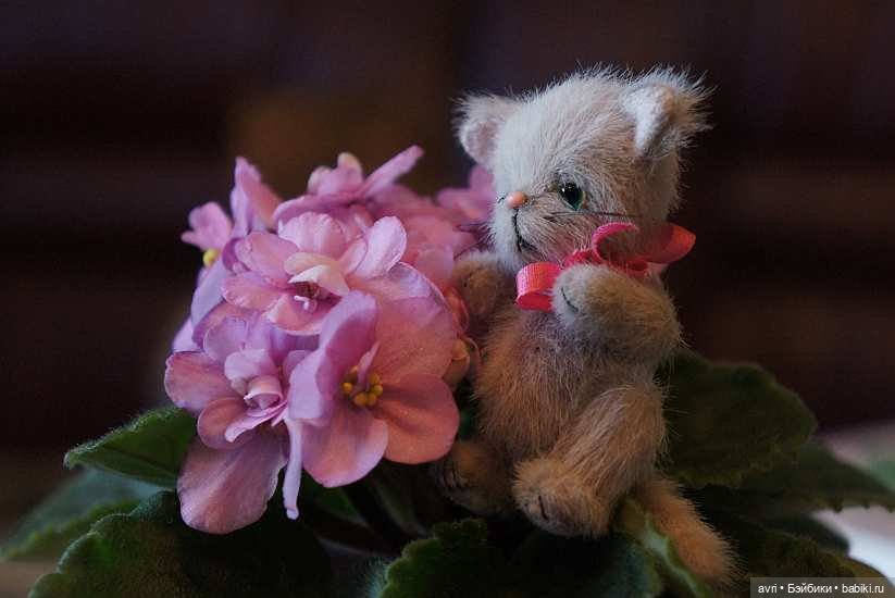 Приятелями были котенок и щенок. Часть 1. / Авторская игрушка (фото 4)