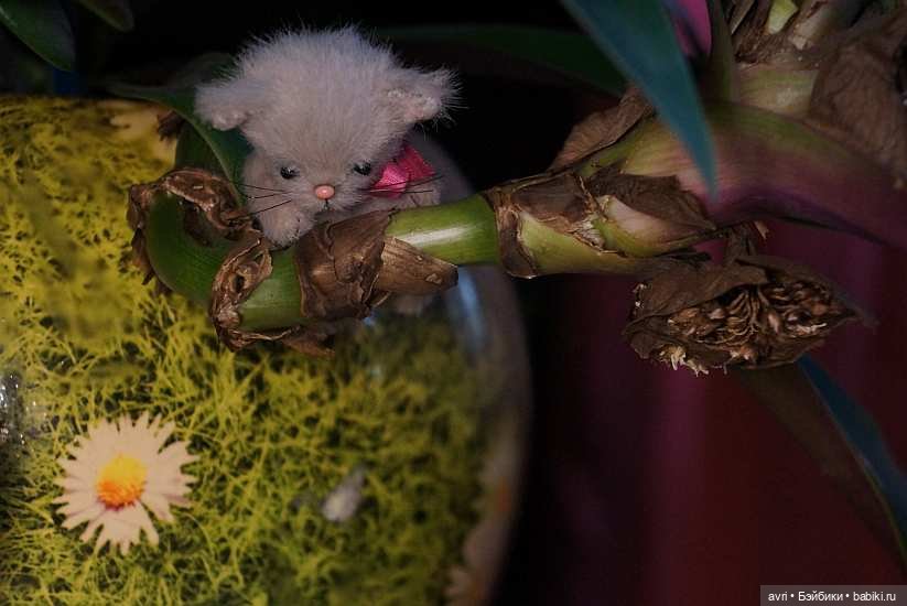 Приятелями были котенок и щенок. Часть 2. / Авторская игрушка (фото 3)