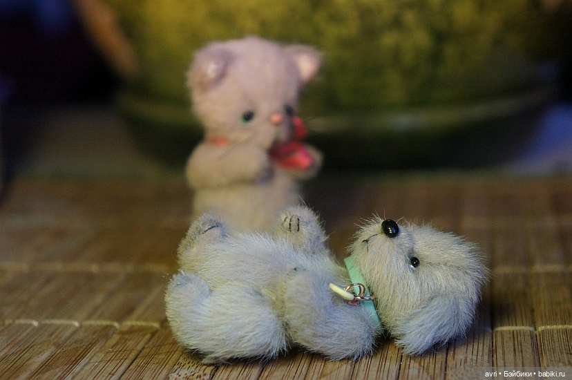 Приятелями были котенок и щенок. Часть 2. / Авторская игрушка (фото 6)