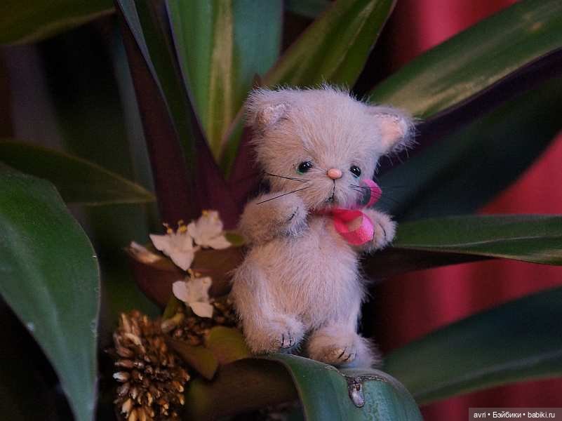 Приятелями были котенок и щенок. Часть 2. / Авторская игрушка