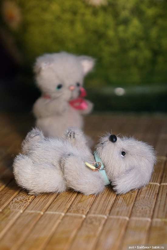 Приятелями были котенок и щенок. Часть 2. / Авторская игрушка (фото 7)