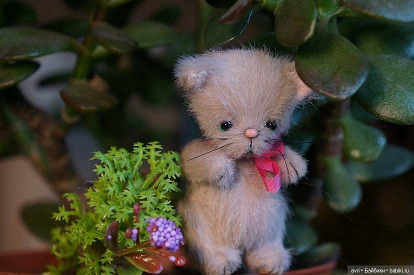 Приятелями были котенок и щенок. Часть 3. / Авторская игрушка (фото 4)