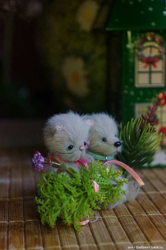 Приятелями были котенок и щенок. Часть 3. / Авторская игрушка (фото 7)