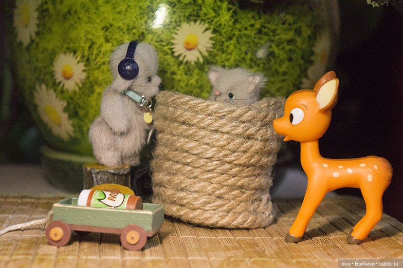 Приятелями были котенок и щенок. Часть 4. / Авторская игрушка (фото 6)