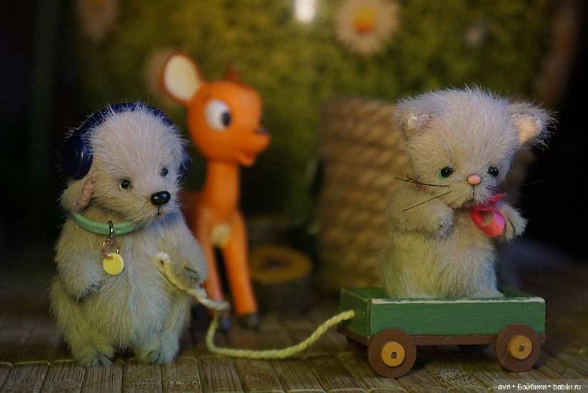 Приятелями были котенок и щенок. Часть 4. / Авторская игрушка (фото 8)