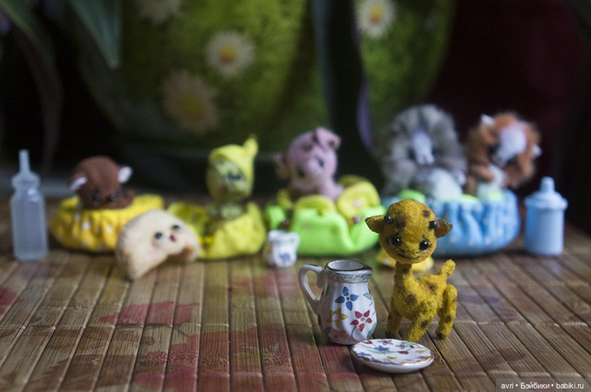 Чудесный мир миниатюрных зверят. Часть 2. Котята, щенки... и крокодил / Авторская игрушка (фото 3)
