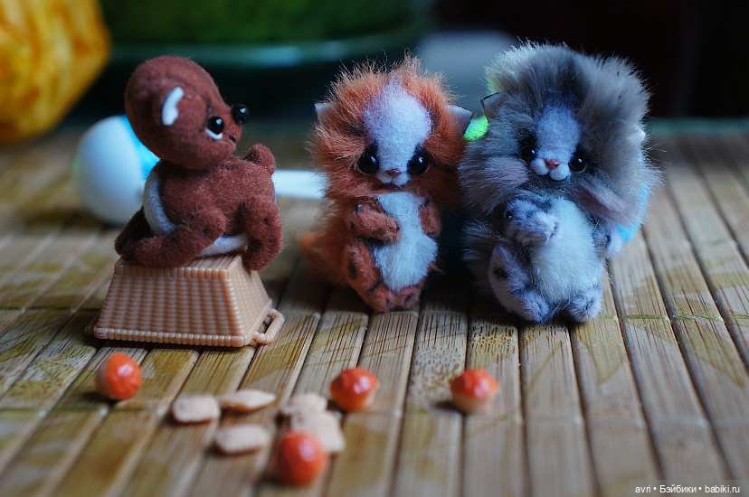 Чудесный мир миниатюрных зверят. Часть 2. Котята, щенки... и крокодил / Авторская игрушка (фото 9)