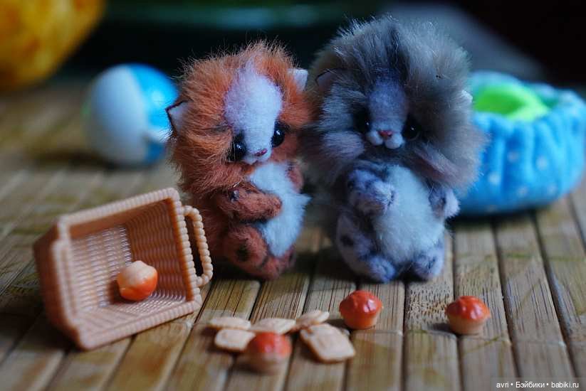 Чудесный мир миниатюрных зверят. Часть 2. Котята, щенки... и крокодил / Авторская игрушка (фото 10)