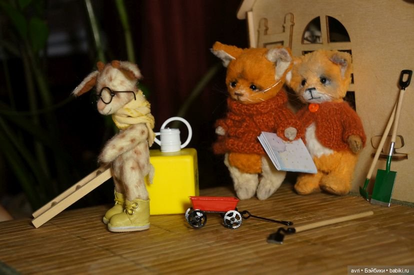 Тревожная весть — Авторские мишки Тедди и друзья: фото (фото 9)