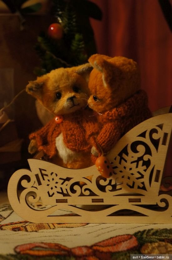 Лисята и зимушка-зима / Авторская игрушка (фото 5)