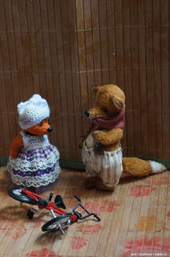 Встреча на горке — Авторские мишки Тедди и друзья: фото (фото 5)