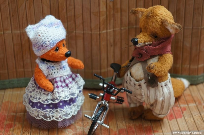 Встреча на горке — Авторские мишки Тедди и друзья: фото (фото 10)