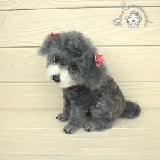 Валяная игрушка мини пудель