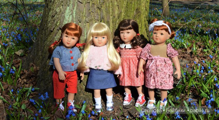 Весенняя прогулка Элеи и Софи. Elea Kathe Kruse и Sophie Kathe Kruse