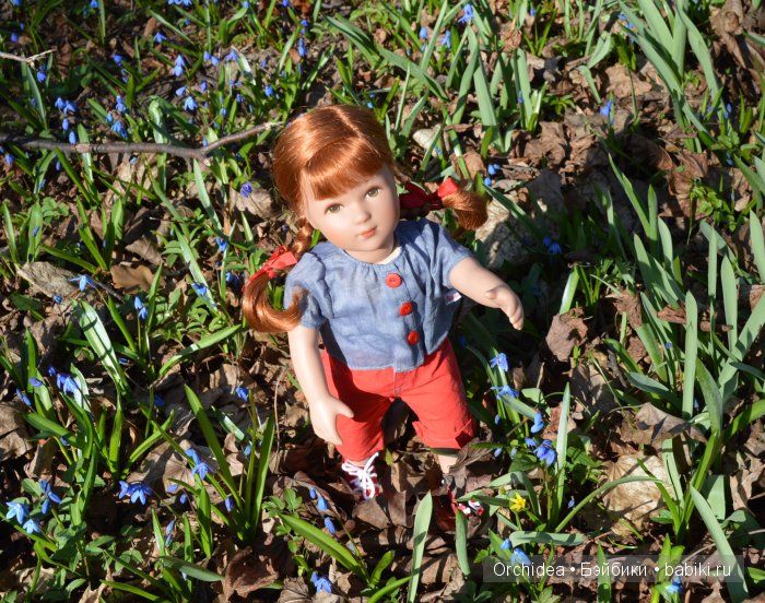 Весенняя прогулка Элеи и Софи. Elea Kathe Kruse и Sophie Kathe Kruse