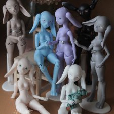 Новые заюшки в полиуретане. Заячья армия