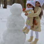 Как девочки снеговика лепили - по следам конкурса "Две подружки" ч.2