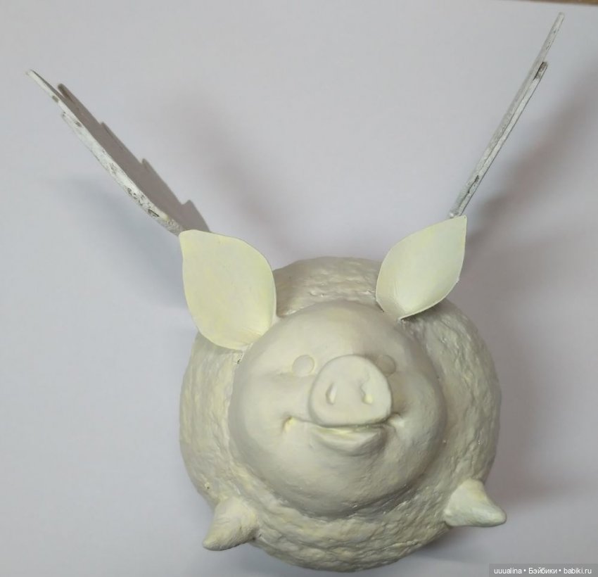 МК Крылатые Свинки из папье-машее