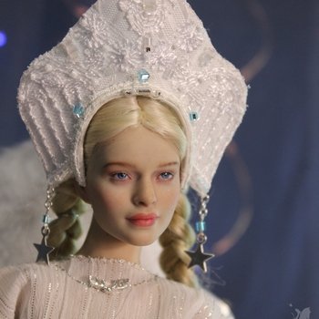 ч.1 Снегурочка в белом -  ООАК моего авторства